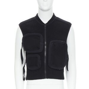 Runway LOUS VUITTON Virgil Abloh Multi 3D Pocket utility pocket ribbed vest M